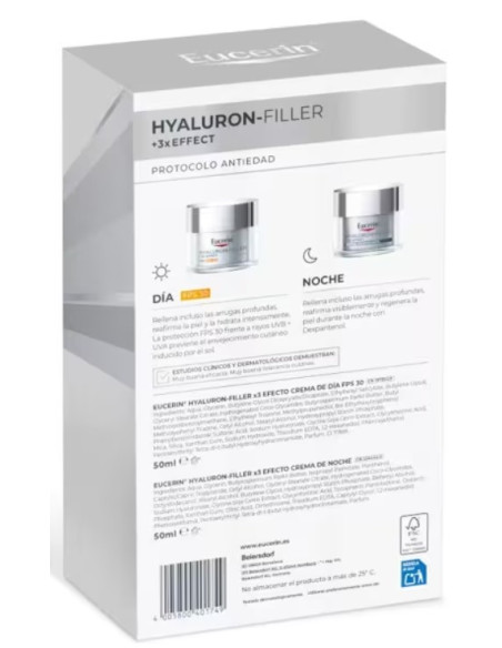 Eucerin Hyaluron Filler Cofre 3x Effect Día 50 ml + Noche 50 ml