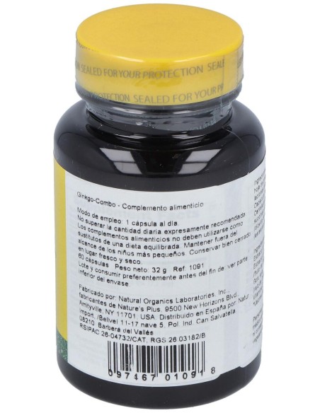 Nature'S Plus Ginkgo Combo 60  Caps
