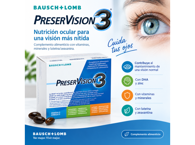 Preservision 3 180 cápsulas