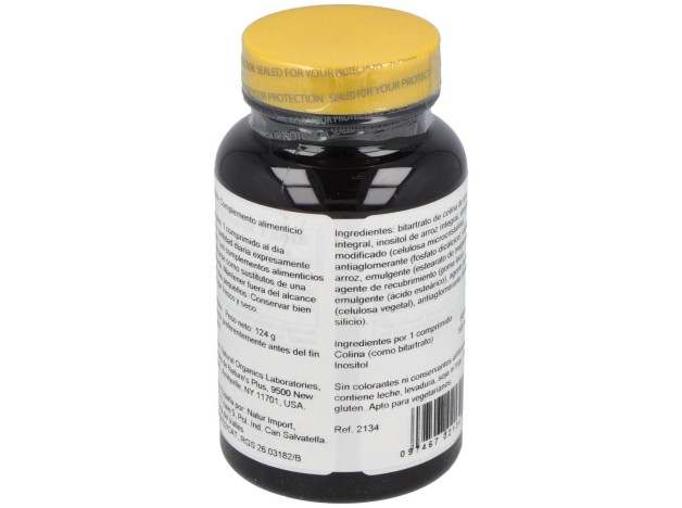 Naturesplus Colina %26 Inositol 500Mg 60Comp