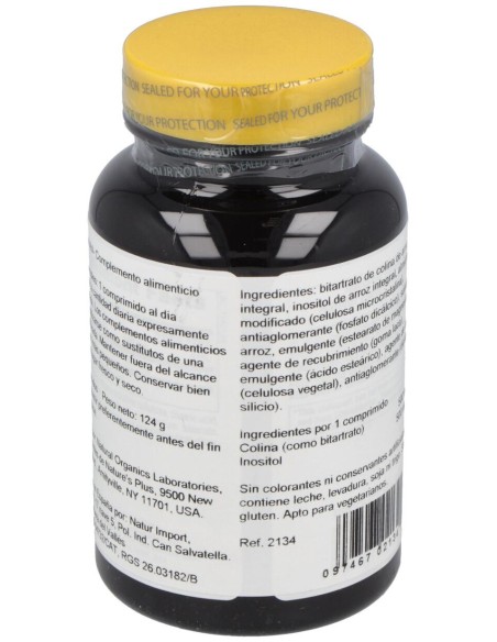 Naturesplus Colina %26 Inositol 500Mg 60Comp