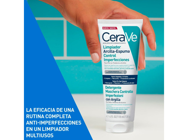 CeraVe Limpiador Arcilla-Espuma Control Imperfecciones 118 ml