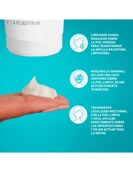 CeraVe Limpiador Arcilla-Espuma Control Imperfecciones 118 ml