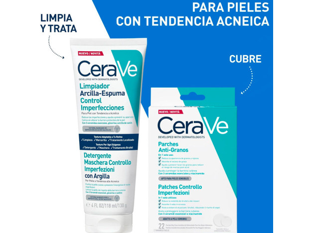 CeraVe Limpiador Arcilla-Espuma Control Imperfecciones 118 ml