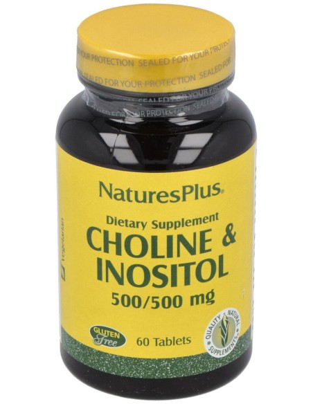Naturesplus Colina %26 Inositol 500Mg 60Comp