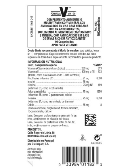 Solgar Fórmula Vm-75 90 Comprimidos