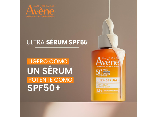 Avene Ultra Sérum SPF50+ Activa la Luminosidad...