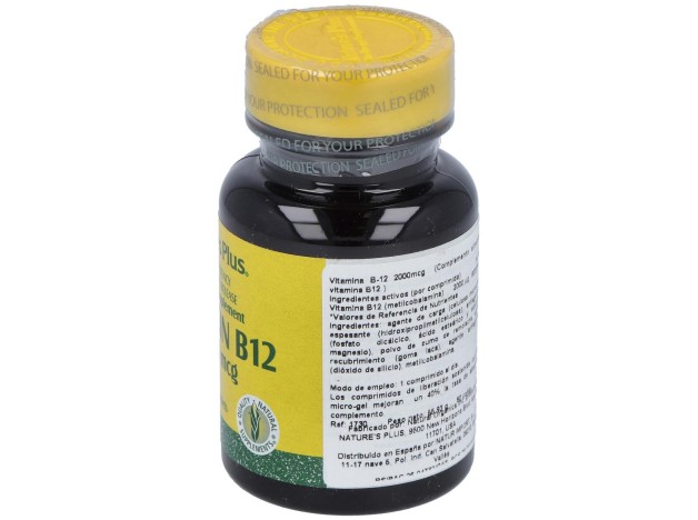 Nature'S Plus Vitamina B12 2000Mcg 60Comp