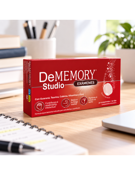 DeMemory Studio Exámenes 30 Comprimidos Efervescentes Sabor Naranja