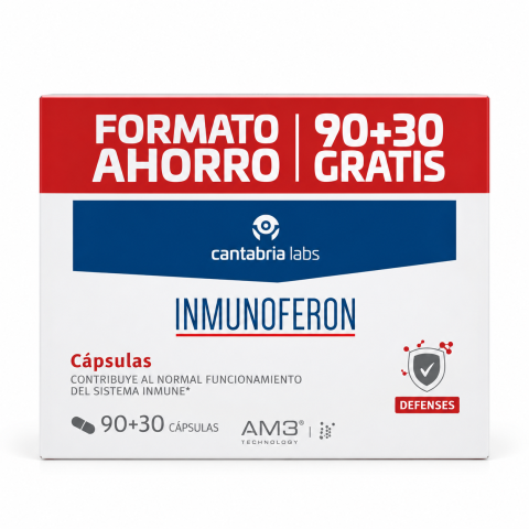 Inmunoferon 90+30 Cápsulas | Refuerza tu Sistema Inmune con Zinc y AM3