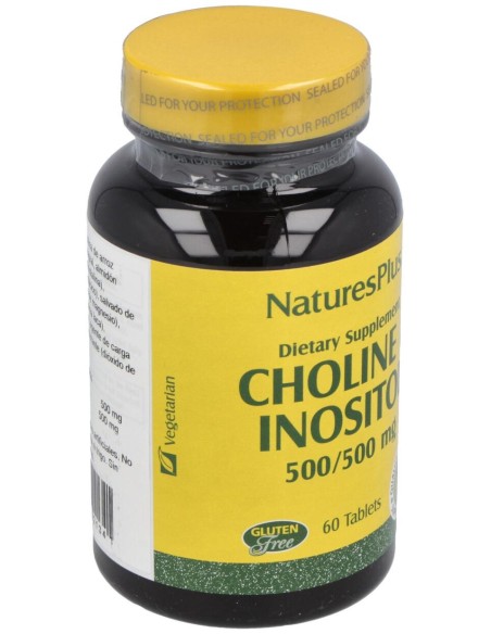 Naturesplus Colina %26 Inositol 500Mg 60Comp