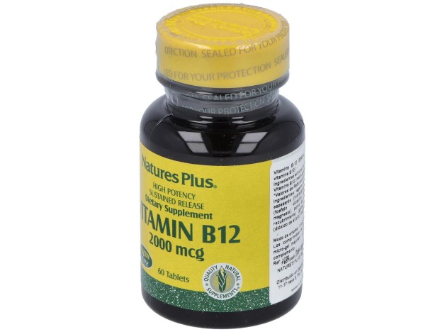 Nature'S Plus Vitamina B12 2000Mcg 60Comp