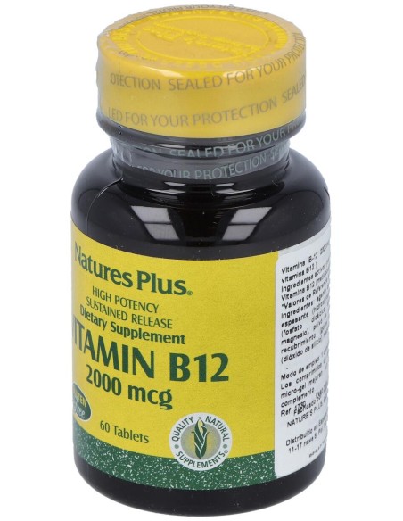 Nature'S Plus Vitamina B12 2000Mcg 60Comp