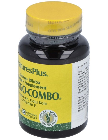Nature'S Plus Ginkgo Combo 60  Caps