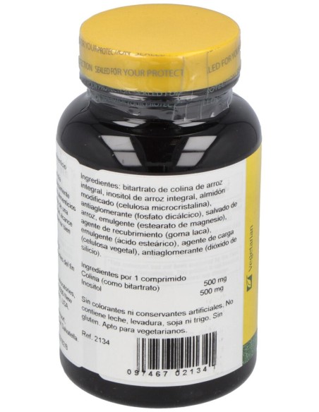 Naturesplus Colina %26 Inositol 500Mg 60Comp