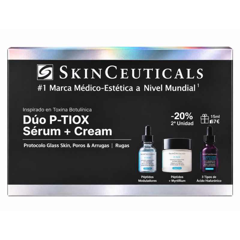 Skinceuticals Cofre Duo P-Tiox Sérum + Ptiox Crema + Minitalla HA Intensifier