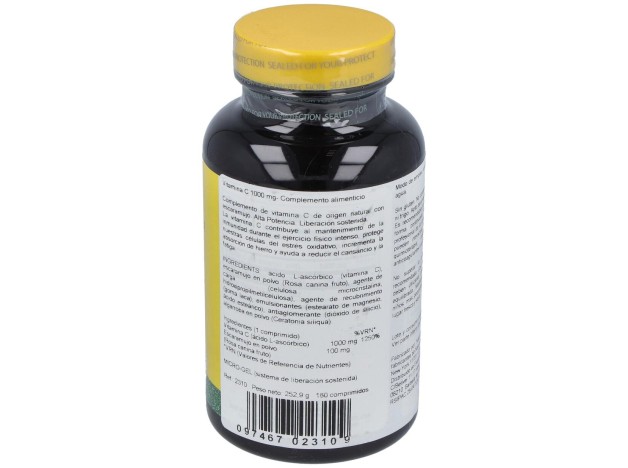 Vit. C 1000Mg.Con Escaramujo 180Comp.
