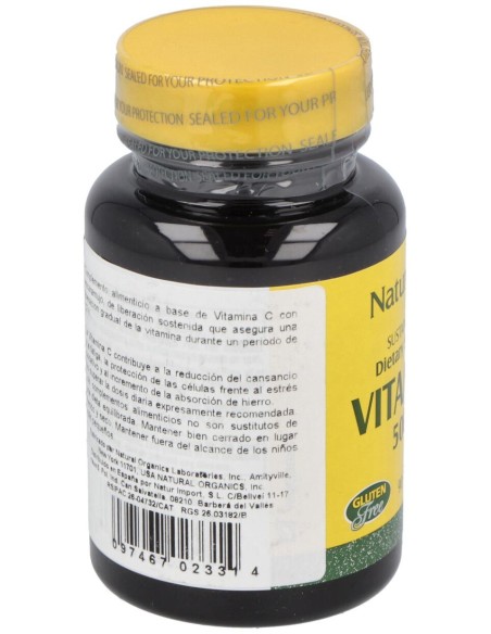 Vit. C 500Mg + Escaramujo (Accion Retard.) 90Comp