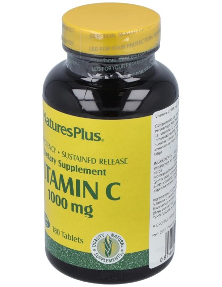 Vit. C 1000Mg.Con Escaramujo 180Comp.