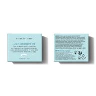 Caja de SkinCeuticals A.G.E. Advanced Eye, por delante y por detrás