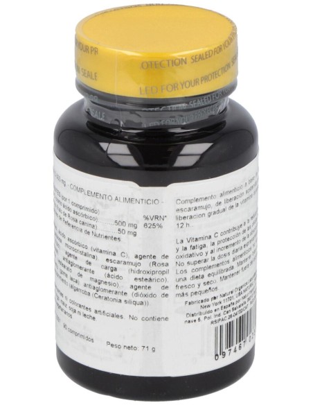 Vit. C 500Mg + Escaramujo (Accion Retard.) 90Comp