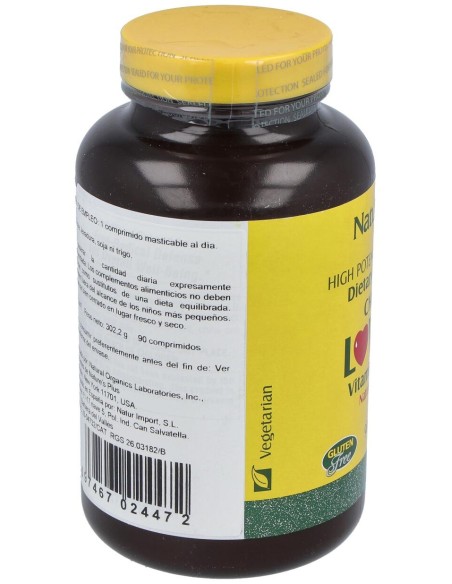 Lovites 500Mg. (Sabor Cereza) 90 Comp. Masticables
