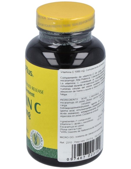 Vit. C 1000Mg.Con Escaramujo 180Comp.