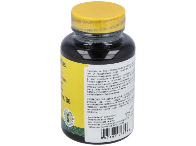 Nature'S Plus Picolinato De Zinc 120Comp
