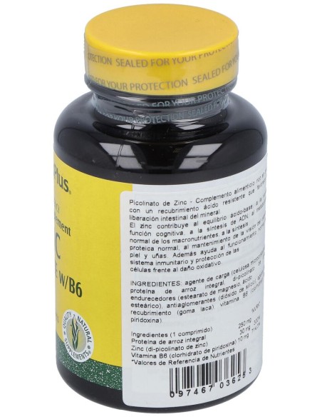 Nature'S Plus Picolinato De Zinc 120Comp