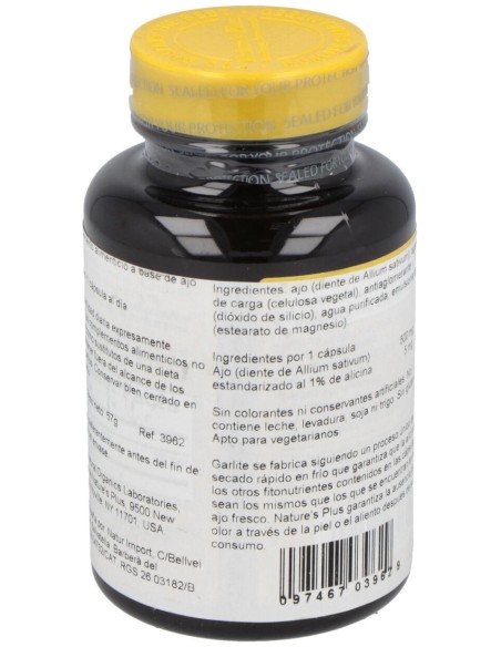 Nature'S Plus Garlite 90  Caps