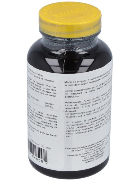 Naturesplus Pectina De Manzana 500Mg 180Comp