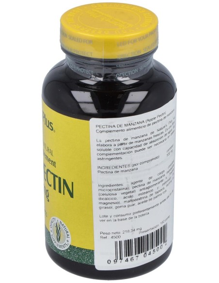 Naturesplus Pectina De Manzana 500Mg 180Comp