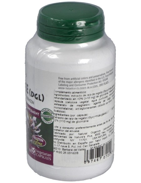 Licorice (Dgl) Regaliz500Mg. 60Cap. Herbal Actives
