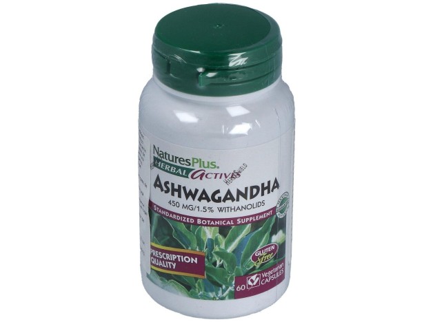 Ashwaganda Raiz 450Mg. 60Cap. Herbal Actives