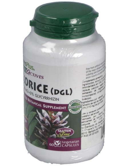 Licorice (Dgl) Regaliz500Mg. 60Cap. Herbal Actives