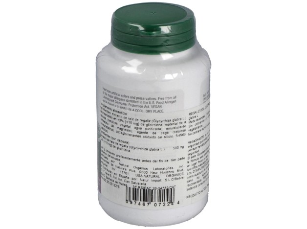 Licorice (Dgl) Regaliz500Mg. 60Cap. Herbal Actives