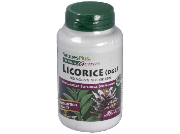 Licorice (Dgl) Regaliz500Mg. 60Cap. Herbal Actives