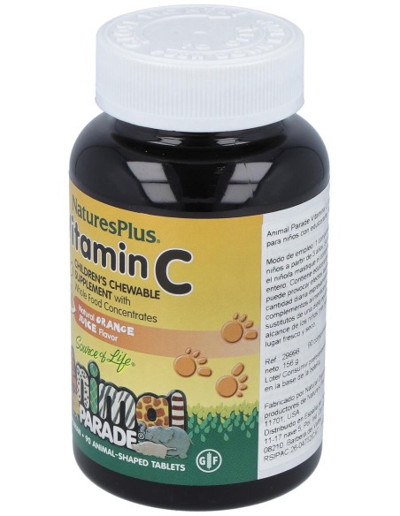 Animal Parade Vit.C 90 Comprimidos Masticables