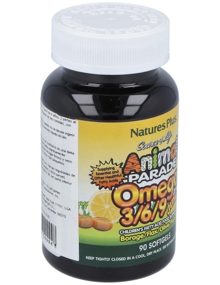 Nature'S Plus Animal Parade Omega 3 6 9 Junior 90Caps