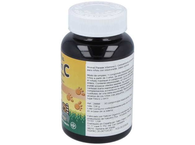 Animal Parade Vit.C 90 Comprimidos Masticables