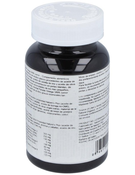 Nature'S Plus Animal Parade Omega 3 6 9 Junior 90Caps