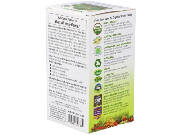 Garden Source Of Life Levadura De Arroz Rojo 60Cap