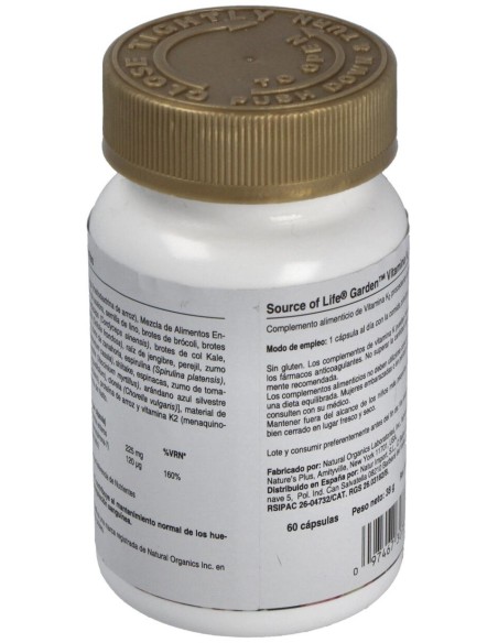 Garden Source Of Life Vitamina K2 60Cap.