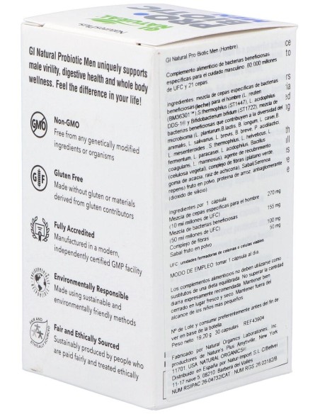 Naturesplus Gi Natural Probiotic Men 30Caps