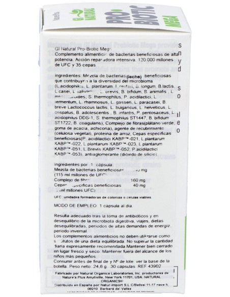 Naturesplus Gi Natural Probiotic Mega 30Caps