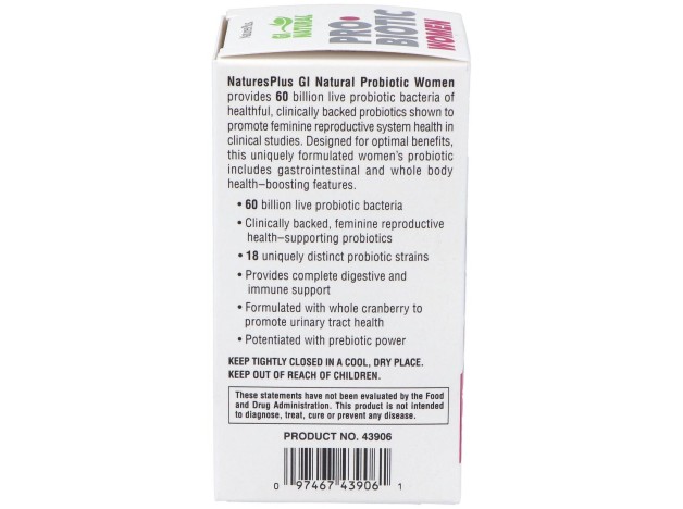 Naturesplus Gi Natural Probiotic Mujer 30Caps
