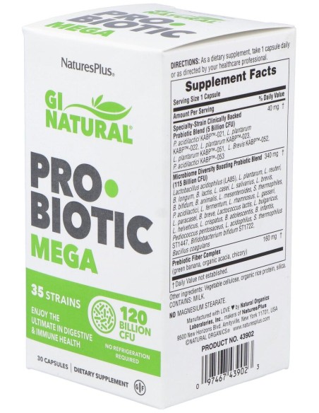 Naturesplus Gi Natural Probiotic Mega 30Caps