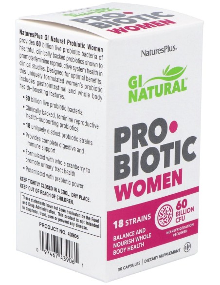 Naturesplus Gi Natural Probiotic Mujer 30Caps