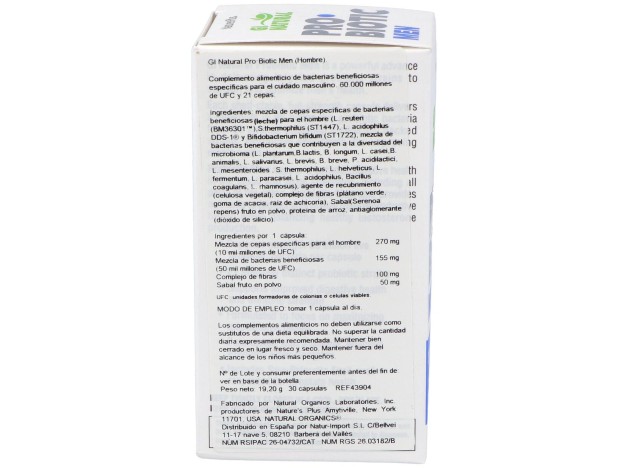 Naturesplus Gi Natural Probiotic Men 30Caps