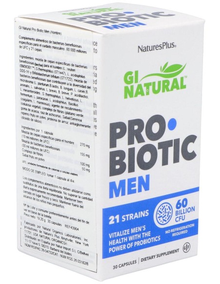 Naturesplus Gi Natural Probiotic Men 30Caps